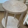 Rattan Round Telephone Table