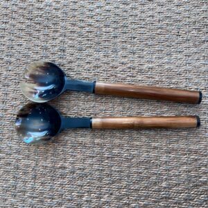 Bamboo & Horn Salad Servers